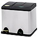 Cubo con pedal y 2 compartimentos