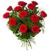12 Rosas Rojas de tallo largo 70 cm
