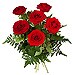 6 Rosas Rojas de tallo largo 70 cm