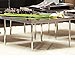 Mesa de centro cuadrada con tapa de cristal negro