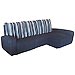 Sof� de 3 plazas con chaise-longue y mecanismo rel