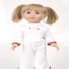 Muñeca Miyo coletas rubias y ojos marrones con pijama Mariquita Pérez