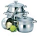 Bater�a de cocina de 7 piezas en acero inoxidable