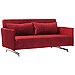 Sof� cama tapizado en rojo