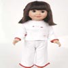 Muñeca Miyo raftas morenas y ojos negros con pijama Mariquita Pérez