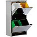 Contenedor de reciclaje con 4 compartimentos