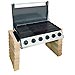 Barbacoa encastrable con 6 quemadores