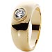 Anillo Solitario Chat�n Oro Amarillo + Oso Unicef
