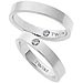 Pareja de Alianzas Oro blanco Twins Evolution 4 mm