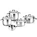 Batería de cocina de 5 piezas en acero inoxidable