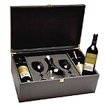 Estuche con 4 botellas Viña Albina+Decantador+Copas Vino Tinto Reserva 2004