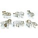Set de 6 moldes zoo animals