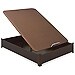 Canapé abatible de madera color wengué
