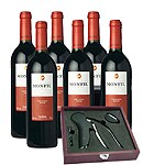 Estuche con 6 botellas Monfil Crianza + Accesorios Vino Tinto Crianza 2005