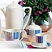 Juego de caf� de 27 piezas en porcelana