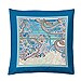 Funda de almohadón azul