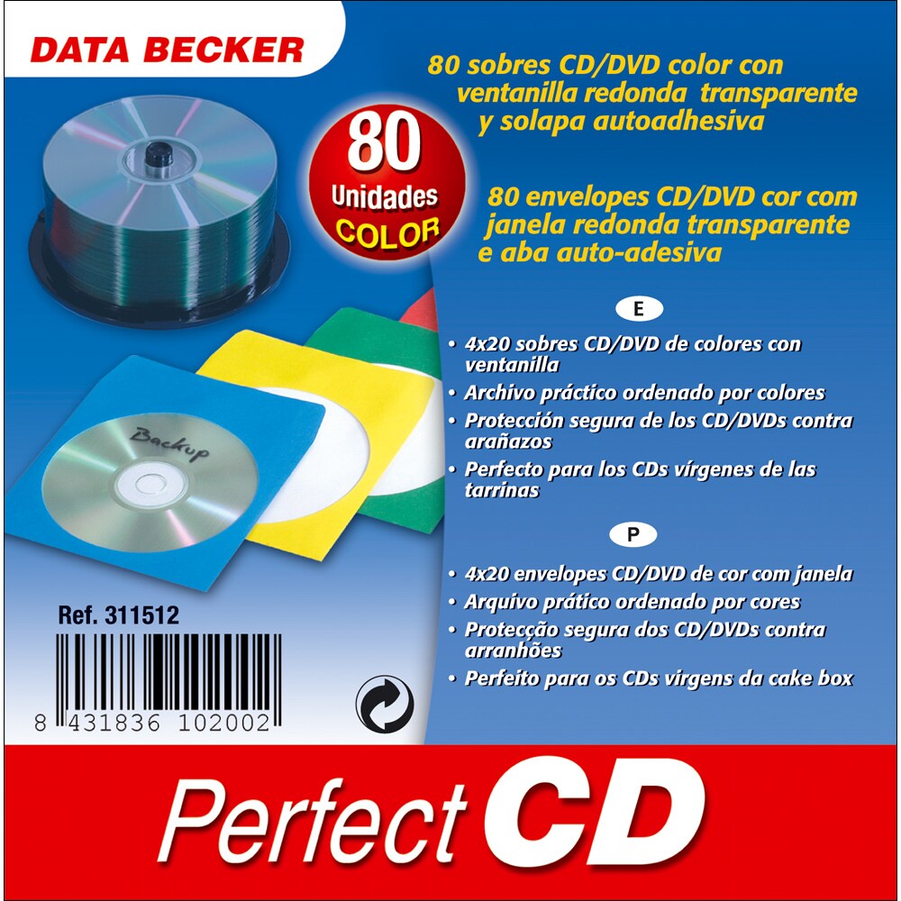 Sobres en color para CD/DVD