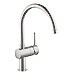 Grifo monomando con ca�o tubular giratorio