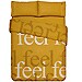 Juego de funda nórdica amarillo ocre