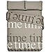 Juego de funda nórdica gris piedra