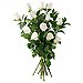 Ramo Real 12 Rosas blancas largo 80 cm