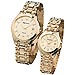 Pareja relojes oro