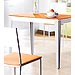 Mesa extensible en color naranja, hielo o azul (di