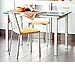 Mesa de cocina extensible de cristal