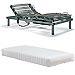 Colch�n de l�tex + somier articulado de 90x190 cm