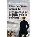 OBSERVACIONES ACERCA DEL SENTIMIENTO DE LO BELLO Y LO SUBLIME