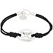 Pulsera de algodón negro