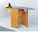 Mueble de planchado color nogal