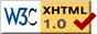Logotipo W3C XHTML