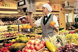 Supermercados Supercor. Frutería.