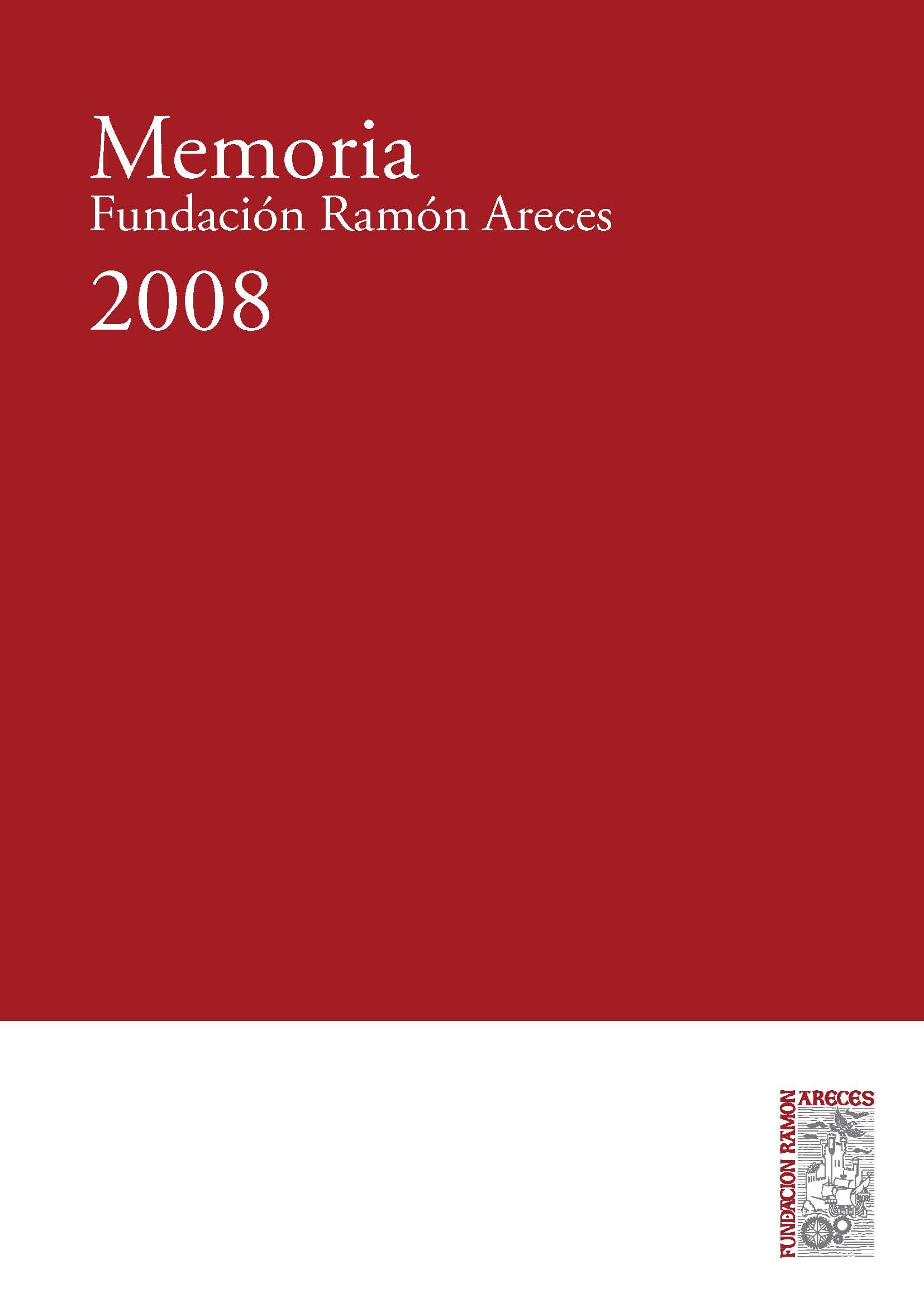 Portada Memoria de Actividades 2008