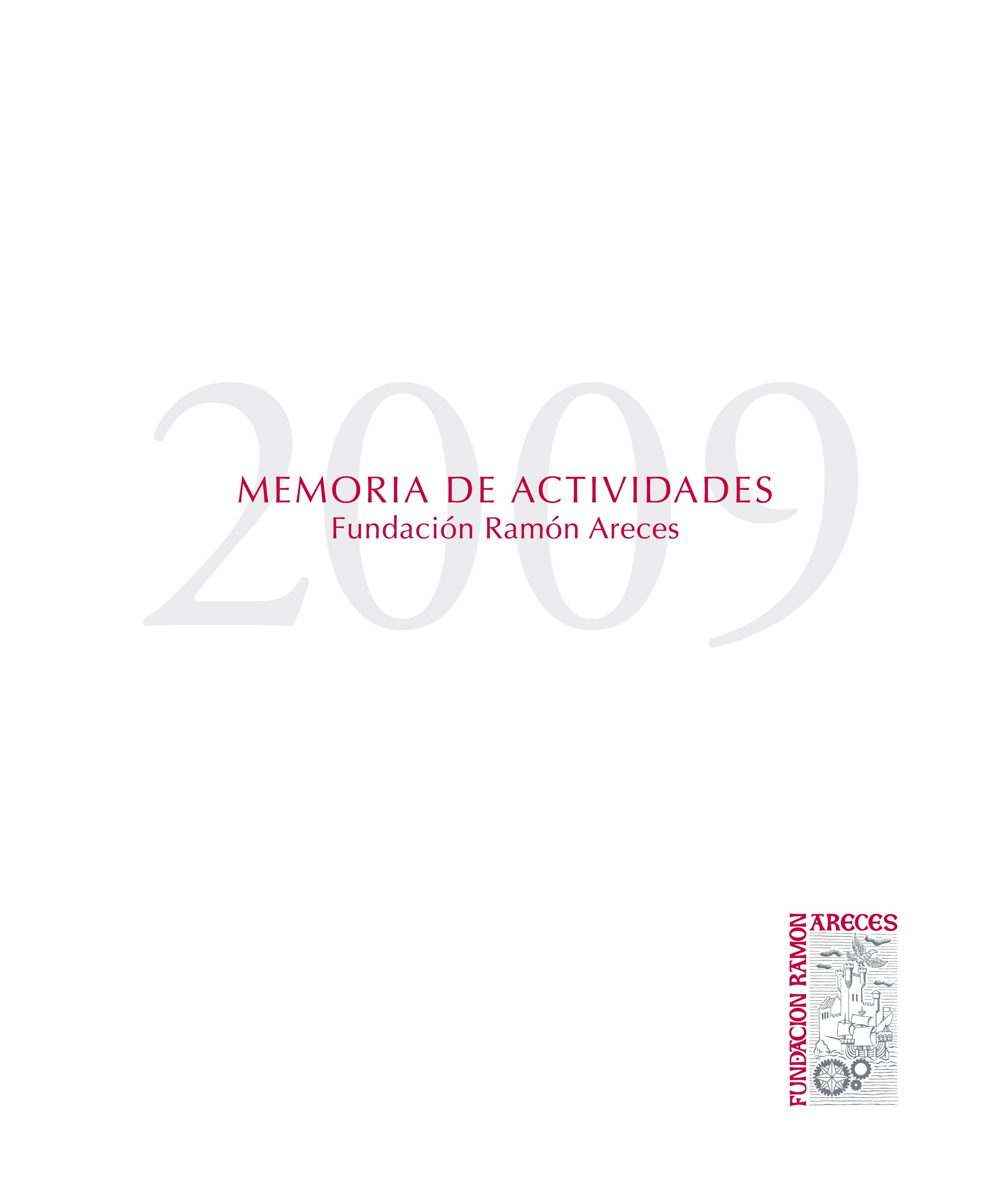 Portada Memoria de Actividades 2009