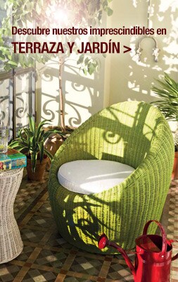 Terraza y jardin