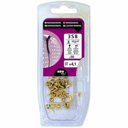 Image of 25 Remaches Tubulares Acero 000401002670