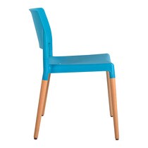 Silla de cocina de plástico y madera Ashley · Hogar · El Corte Inglés