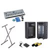 Kit Yamaha de sintetizador musical + amplificador doble de 250 W