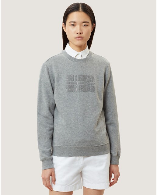 sudadera gris mujer