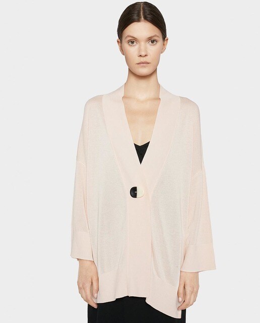 Cárdigan de mujer Parfois en rosa con botón Cárdigan de mujer Parfois en rosa con botón