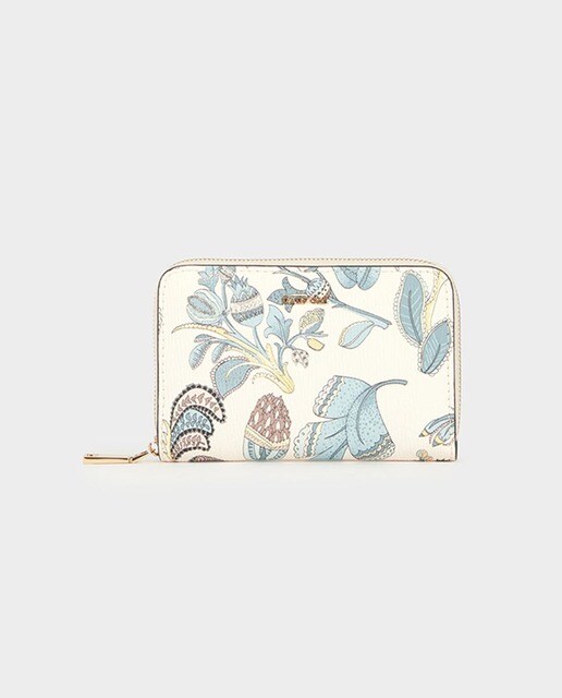 Cartera de mujer Parfois multicolor con estampado floral Cartera de mujer Parfois multicolor con estampado floral