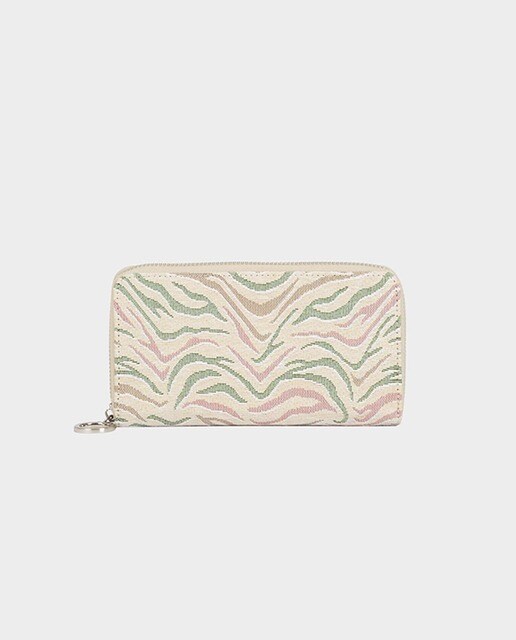 Cartera de mujer Parfois multicolor con estampado en kaki Cartera de mujer Parfois multicolor con estampado en kaki