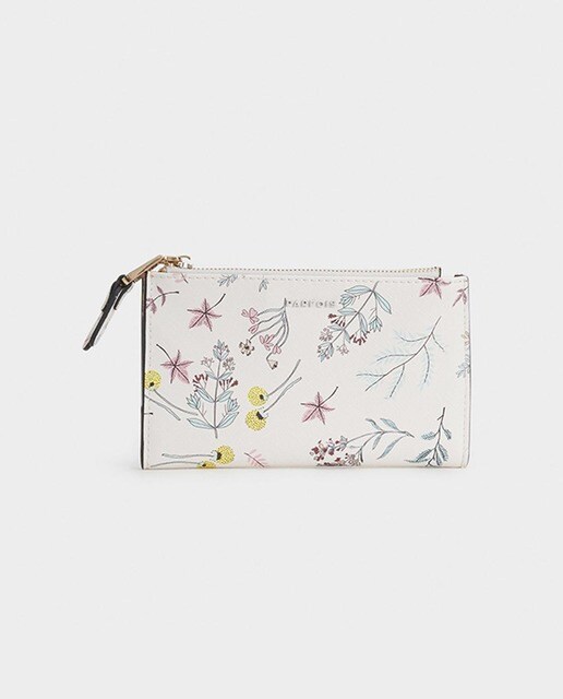 Cartera de mujer Parfois multicolor con estampado floral Cartera de mujer Parfois multicolor con estampado floral