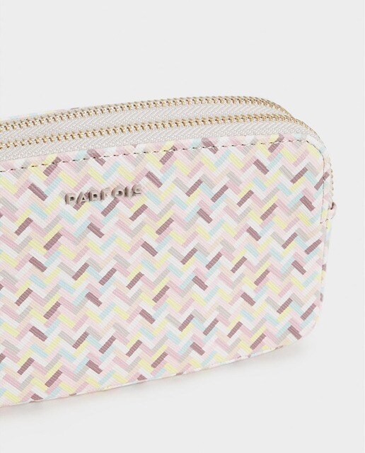Neceser de mujer Parfois multicolor con estampado simétrico Neceser de mujer Parfois multicolor con estampado simétrico