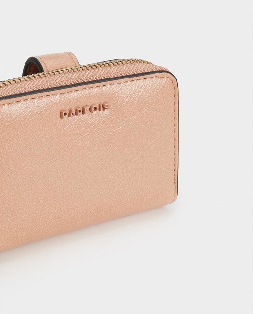 Tarjetero de mujer Parfois en rosa lisa Tarjetero de mujer Parfois en rosa lisa
