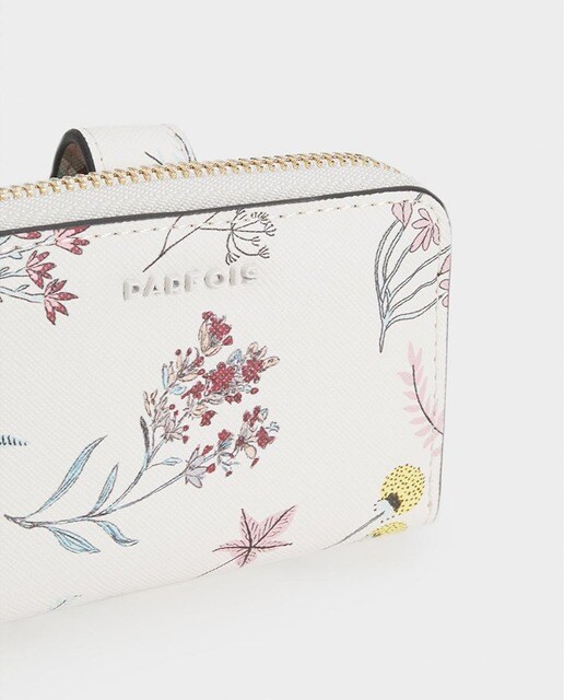 Tarjetero de mujer Parfois multicolor con estampado floral Tarjetero de mujer Parfois multicolor con estampado floral