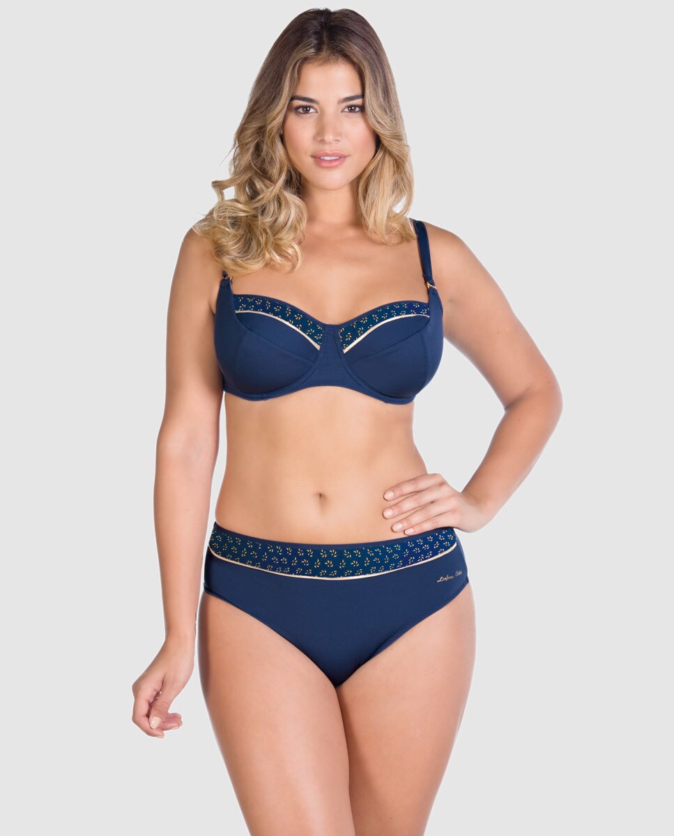 Bikini Dolores Cortés de capacidad azul Moda El Corte Inglés