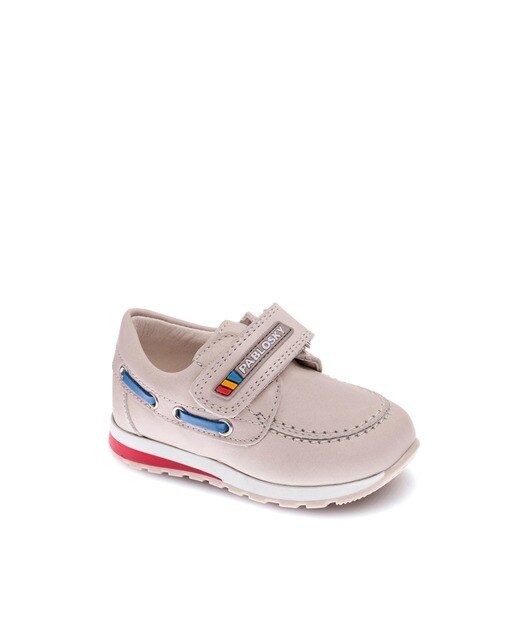 Náuticos de niño Pablosky de piel color crema Náuticos de niño Pablosky de piel color crema